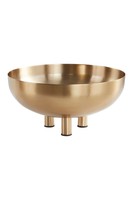 Vente en gros, bol à fruits secs de jardin moderne, dernier design, en métal à 3 pieds, en fer noir avec revêtement en poudre, personnalisable et durable