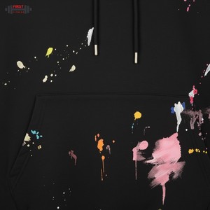 Meilleure qualité hiver Baggy blanc sans ficelle polaire 100% coton surdimensionné poids lourd recadrée coupe-vent à capuche hommes 300gsm - Product Image 4