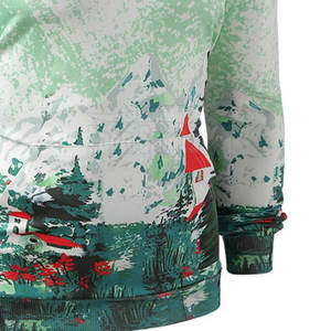 Sweats à capuche de sublimation manches longues avec logo personnalisé et imprimé pour hommes quantité minimale de commande bas grande taille - Product Image 6