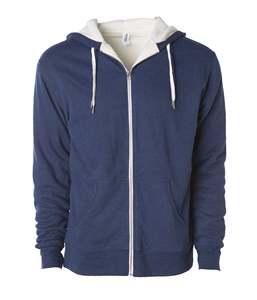 Sudadera con capucha de cremallera completa Independent Trading, de forro polar suave de peso pesado premium, con etiqueta personalizada y tallas grandes - Product Image 5
