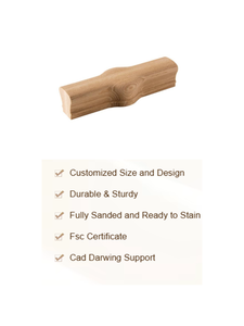 Raccord de main courante en chêne blanc moderne minimaliste EFS Thanh Nghia 7220-Tandem Cap Timeless Beauty Escalier en caoutchouc durable fabriqué pour - Product Image 3