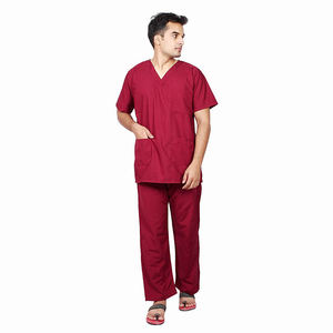 Nouvel Arrivage Meilleure Vente Hommes Multi Poches Col en V Haut à récurer Uniforme Médical d'Hôpital Haut Fabricant Uniforme Médical d'Hôpital - Product Image 4
