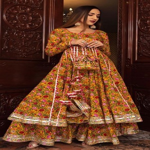 Kanya Libas - Salwar Kameez Anarkali de Lino Pesado para Mujer, Estilo Pakistaní, Ropa de Fiesta, Estilo Indio y Pakistaní - Product Image 2