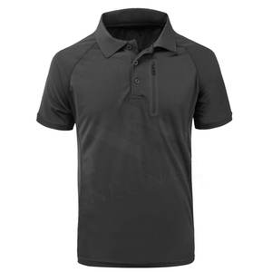 Jersey de manga corta de secado rápido para hombre, camiseta Polo de verano, camisetas tácticas lisas con vuelta hacia abajo, ropa de patrón sólido para hombre - Product Image 1