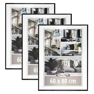 Juego de 3 Marcos de Madera para Cuadros de 60 x 80 cm, Color Negro - Product Image 4