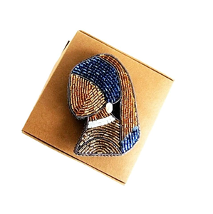 Broche Bordado con Cuentas Personalizable con Pin Back, Broche Bordado con Cuentas - Product Image 1