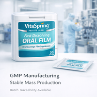 VitaSpring Marque Privée Film Oral à Dissolution Rapide, Comprimé Dissoluble Oral, Personnalisation de Compléments Alimentaires sous Forme de Film Oral, Bandes de Film Oral Fin