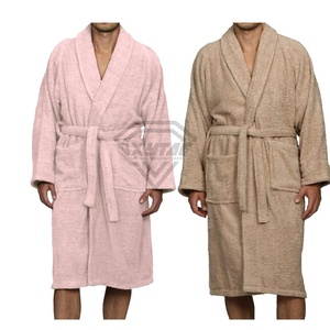 Luxury 100% Flannel Bathrobe Thick Waffle Cotton Silk Plush Robe for Women Men Casual Summer Style for Couples or Hotel Use - Product Image 6