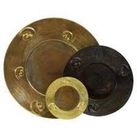 Luxueux Qualité Métal Argent Couleur Finition Brillant Poli Forme Ronde Chocolat Et Bonbons Assiette De Service Bols Pour Les Mariages
