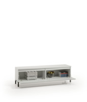 Terraneo EL181GR Mueble de TV Moderno para Sala de Estar, Tablero de Partículas, Compartimentos Espaciosos, Puertas Abatibles Prácticas, Hecho en Italia