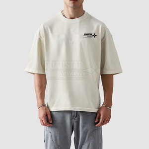 เสื้อยืดแฟชั่นดีไซน์ล่าสุด ทรงโอเวอร์ไซส์ ยูนิเซ็กซ์ ผ้าฝ้ายฟลีซ 100% บริการรับผลิตแบบ OEM สกรีนโลโก้ ระบายอากาศได้ดี - Product Image 5