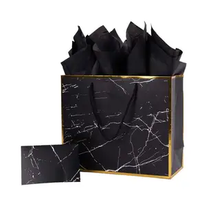 Fashionable Top Quality Clothing Paper Jewelry Box Packaging With Thick And Strong Handle Customizable Print Design