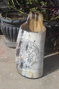 Taza de cuerno de búfalo hecha a mano de calidad Artesanías naturales para hoteles Hogar y fiestas para beber - Product Image 4