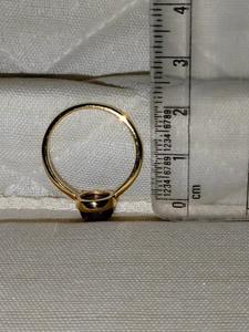 Bague en or 14 carats certifiée juillet, style vintage, sertie de pierres, forme de cadenas, avec rubis étoile de 4,20 carats, marquée pour fiançailles, pierre de naissance - Product Image 6