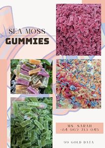 Không Có Hóa Chất Ngọt Trái Cây Hương Vị Bán Sỉ Kẹo Seamoss Gummies-Sea Moss Gummies Với Logo Riêng - Product Image 5