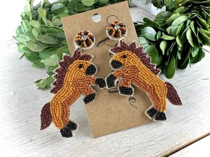 Pendientes de Cuentas de Vidrio Hechos a Mano de Moda, Elegantes Pendientes de Cuentas de Semillas Hechos a Mano, Joyería Artesanal Única de Diseño Creativo - Product Image 5