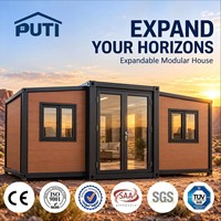 Vente en gros de maisons préfabriquées modulaires modernes, extensibles, personnalisables, de qualité supérieure, imperméables et isolées, de 10 pieds et 20 pieds