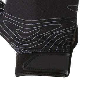 Guantes de fútbol americano personalizados al por mayor guantes deportivos de diseño en blanco y negro ligeros de alta calidad - Product Image 4