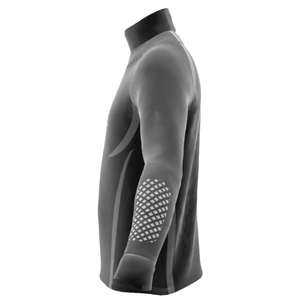 Unisex Breathable Poly Ice Hockey Base Layer Shirt Raglan Sleeves Neck Guard Plus <b>Size</b> Quick Dry Custom OEM Printed Adults Team - Product Image 4