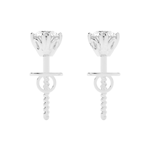 AIPS-003EA classique diamant étincelant 0.48 ct clou pour femme pour en or jaune platine ou or blanc et or rose - Product Image 4