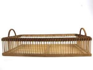 Bandeja Rectangular Minimalista de Bambú para Servir Alimentos, Frutas, Pan, Bandejas Decorativas con Asas para el Hogar, Hotel, Cafetería, Cocina - Product Image 2