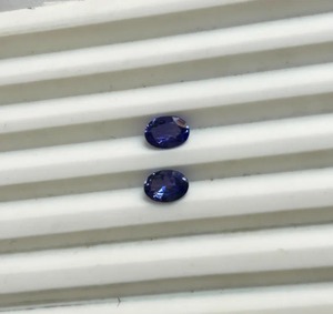 Pendientes de Tanzanita AA de Corte Ovalado de 7x5 mm, Gemas de 1 Quilate, Color Azul Púrpura Intenso, Naturales, Sueltas, Certificadas por Terceros, Par a Juego - Product Image 5