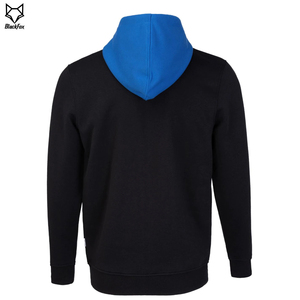 Ensemble de survêtement pour homme avec sweat-shirt à capuche zippé et pantalon de jogging, color block noir, bleu, blanc, sportif, manches longues, pour l'automne - Product Image 3
