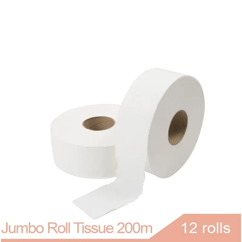 Chất lượng cao 2ply Trinh trắng tinh khiết-bột giấy Jumbo CuộN mô giấy với embossment 100% Trinh gỗ bột giấy