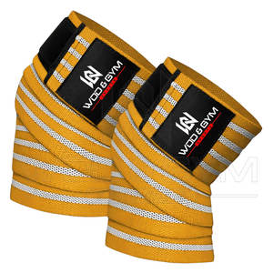 Hot Sale Products Fitness <b>Knee</b> Strap Elastic cotton durable quality <b>Knee</b> <b>Wrap</b> Weightlifting Squats Training <b>Wraps</b> For Sale - Product Image 4