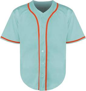 เสื้อเจอร์ซีย์เบสบอลและซอฟต์บอลติดกระดุมปรับแต่งได้สำหรับผู้ใหญ่ดีไซน์ไม่เหมือนใครระบายอากาศได้ทำให้ชุดลำลองเนื้อนุ่มจากโรงงาน - Product Image 3