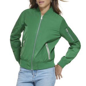 Blouson bomber pour femme 100% polyester, coupe-vent, chaud, respirant, fermeture éclair, manches longues, coupe régulière, hiver, grande taille - Product Image 4
