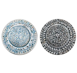 Plaque de charge en métal de luxe ustensiles de cuisine Plaque de charge en acier inoxydable Plaque de charge ronde martelée de haute qualité - Product Image 5