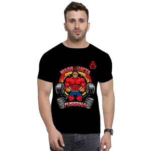 เสื้อยืดลำลองผู้ชาย ผ้าฝ้าย 100% พิมพ์ลายตามสั่ง ระบายอากาศ แห้งเร็ว ไม่เป็นขุย ทรงปกติ สำหรับใส่ในชีวิตประจำวัน - Product Image 1