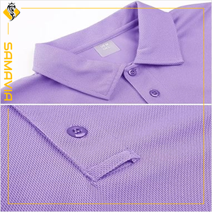 SAMAVIA Polos para hombre de alta calidad 100% algodón manga corta botón antiarrugas Golf personalizado industria camisetas - Product Image 2