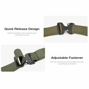 Ceinture en tissu 2025 de style personnalisé en gros ceinture tactique réglable pour hommes avec couleur et taille personnalisées - Product Image 5