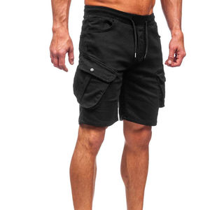 Men's <b>Elastic</b> <b>Waist</b> Solid Pattern <b>Cargo</b> <b>Shorts</b> Plus Size High Street Customized Logo Outdoor Work Plain Dyed Wholesale <b>Short</b> - Product Image 1