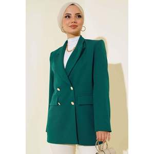 Chaqueta Blazer Forrada Verde Esmeralda - Product Image 3