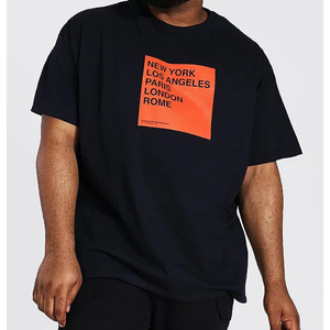 T-shirt en coton à manches courtes pour homme, coupe classique, col rond, imprimé montagne, personnalisable, vente en gros - Product Image 2