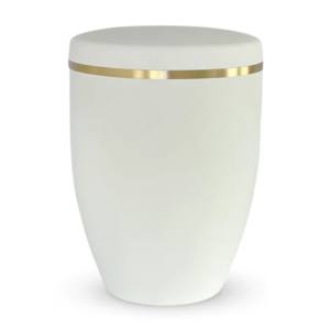 Urnas de cremación de hierro de diseño simple para urnas funerarias galvanizadas de alta calidad para adultos con urnas impresas en blanco y dorado de Color Azul Marino - Product Image 5