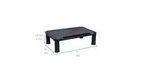 Support de moniteur ergonomique réglable en hauteur pour bureau, avec tiroir de rangement, en plastique, capacité de 50 lb, taille extra-large pour