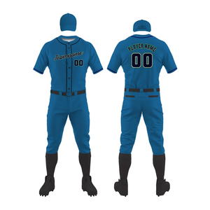 Uniforme de Béisbol Bordado Personalizado con Logotipo del Equipo, 100% Poliéster, Tallas Grandes para Hombre, Camisetas de Secado Rápido que Absorben la Humedad - Product Image 1