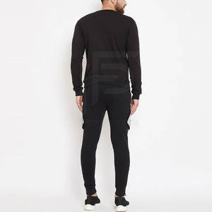 ชุดวอร์มเปิดไหล่ตกสำหรับผู้ชายมีกระเป๋าหน้าแบบใหม่ล่าสุดฤดูหนาว - Product Image 3