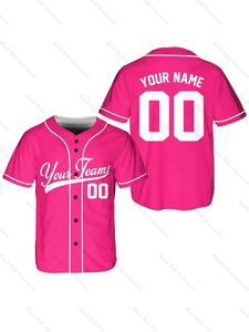 เสื้อเบสบอลซอฟต์บอลแบบสั่งทำพิเศษสำหรับผู้ใหญ่ ไซส์พลัส แบบยูนิเซ็กซ์ พิมพ์ลายดิจิทัล ระบายอากาศได้ดี แห้งเร็ว ป้องกันรังสียูวี - Product Image 3