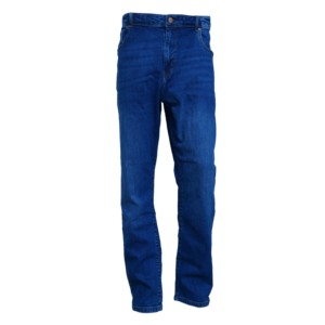 Jeans en denim taille haute pour femmes, sur mesure OEM, coupe droite décontractée, pantalon en coton, grandes tailles, pantalon tendance - Product Image 1