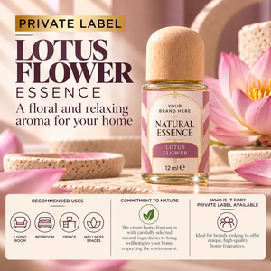 Essence de parfum à la fleur de lotus OEM 12ml |   Parfum d'ambiance floral oriental |   Fabricant de Marques Privées Espagne - Product Image 3