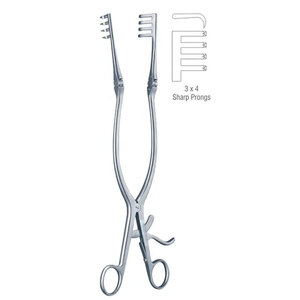 Weitlaner 4,5 \ "Prong Retractor Logotipo personalizado Instrumento quirúrgico de autorretención veterinaria de acero inoxidable de alta calidad - Product Image 3