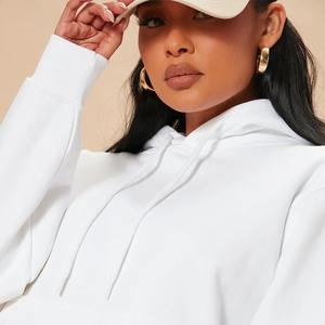 Sweat-shirts à capuche personnalisés pour femmes, mode de rue, couleur unie, 100% coton, haute qualité, respectueux de l'environnement, impression de logo personnalisée - Product Image 3