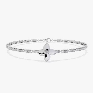 Trendy Unique Design Diamond Bracelet in 10K/ 14K/ 18Kt White Gold with Diamonds - Product Image 1