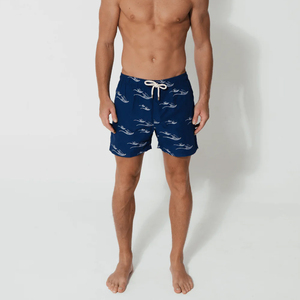 Short de bain pour hommes imprimé par sublimation personnalisée Short de plage en polyester de style décontracté pour l'été - Product Image 1