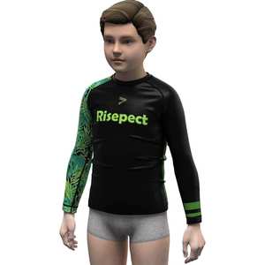 เสื้อแรชการ์ดคุณภาพสูง พิมพ์ลายเทอร์รี่พัฟฟ์ สำหรับเด็ก ขายส่ง - Product Image 5